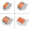10/20/30PCS 2/3/4/5-Port Assorted Kit Quick Push In Lever Wire Connector Mini Compact Terminal Block 0.08-4mm2 Electrical Wiring
