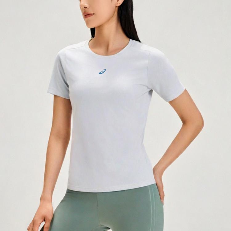 Asics D.Fresh Moisture Wicking Round Neck Versatile Short Sleeve T-Shirt Women T-Shirts 2012D252-020