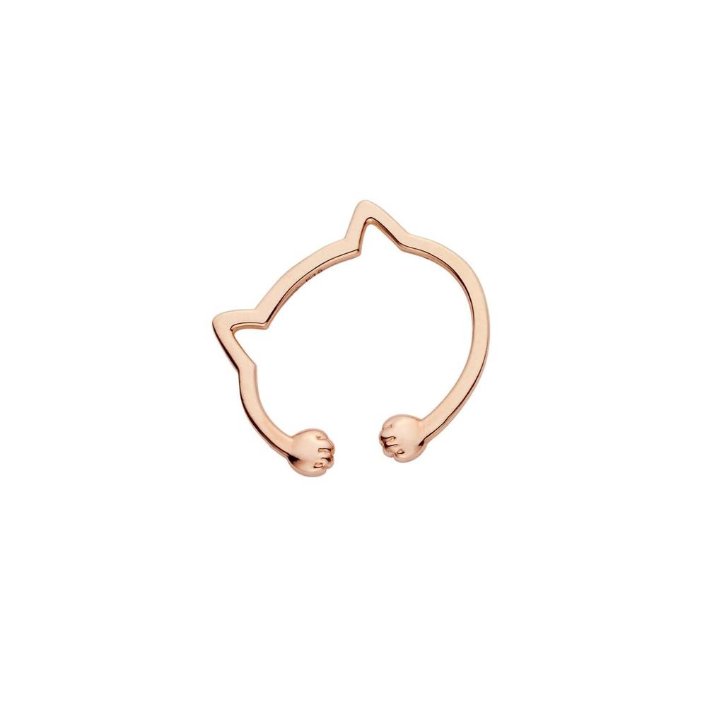 Vendome K10 Pink Cat Ear Cuff Donation Eligible GJAE0342H PG [Official] [VA Aoyama] Earrings, Gold, [Me&Cats Product]