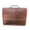 Men Genuine Leather Vintage Laptop Messenger Handmade Turn Lock Bag Satchel