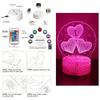 3D Lamp LED Night Light illusion I Love You Gadget Heart Bedroom Desk Lamps Home Decor Romantic Night Love Valentine's Day Gifts