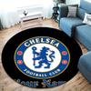 Chelsea F Custom Name Round Area Rug,Carpet Rug for Living Room Bedroom Sofa Playroom Decor,Non-slip Floor Mat