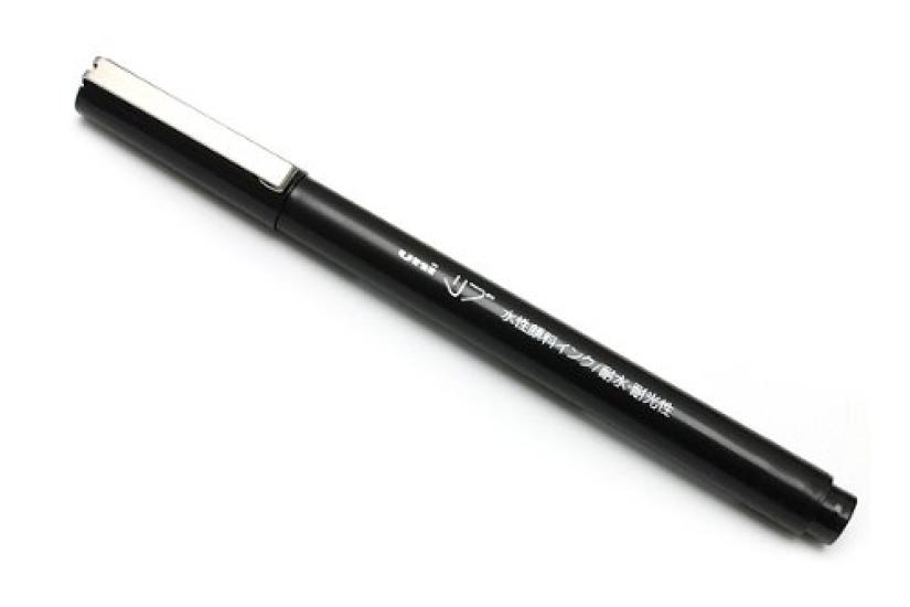 

Mitsubishi Pencil Sign Ribbed Extra Fine 1 Pen Water-Based Pen, Point, 0.5mm, Black, чёрный