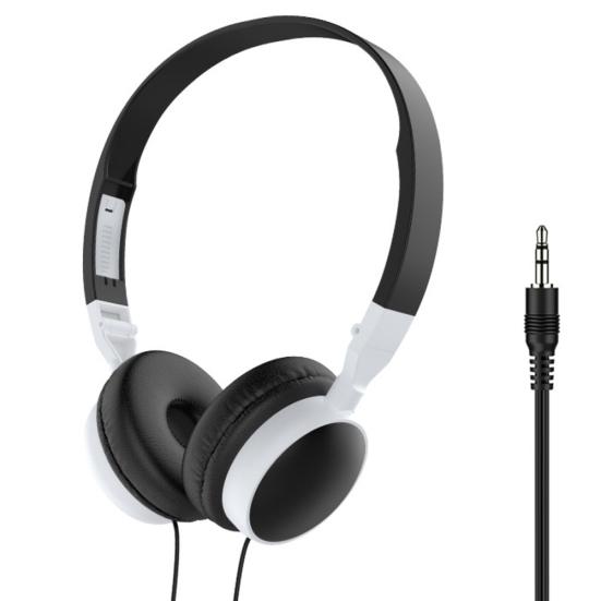 Kabelová skládací 3,5mm HiFi Audio Bass Headset Herní sluchátka pro telefon/tablet