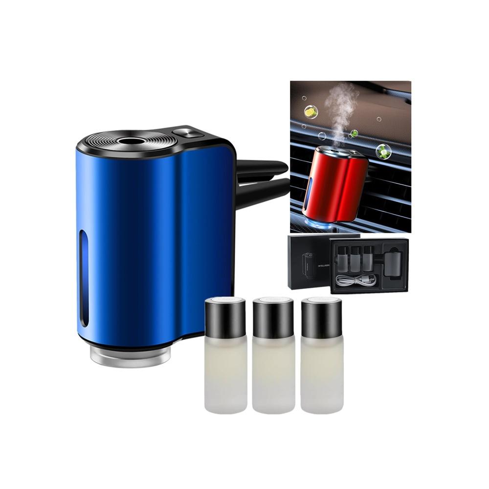 

Smart Car Air Freshener Diffuser Air Freshener Diffuser with 3 Bottle x10ml Essential Oil Rechargeable Car Aroma Diffuser Easy to Install(Men)