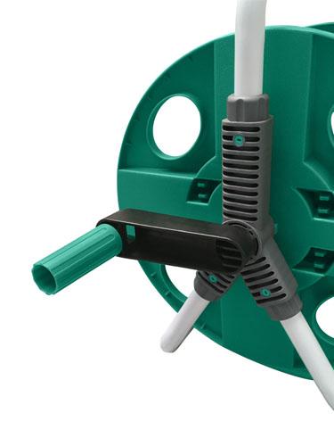 Manual Reel With Stand 2-In-1 For Garden Hose 1/2'' 35 M