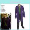Dark Knight Batman Joker Heath Ledger Cosplay Costume For Halloween