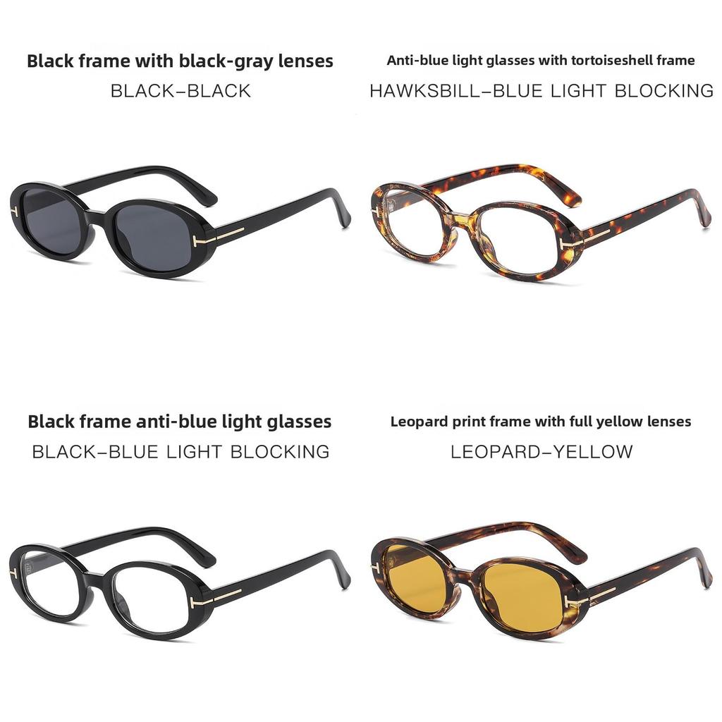 Retro Oval Sunglasses For Women With Uv400 Protection And Frame Fashionable Sun Protection