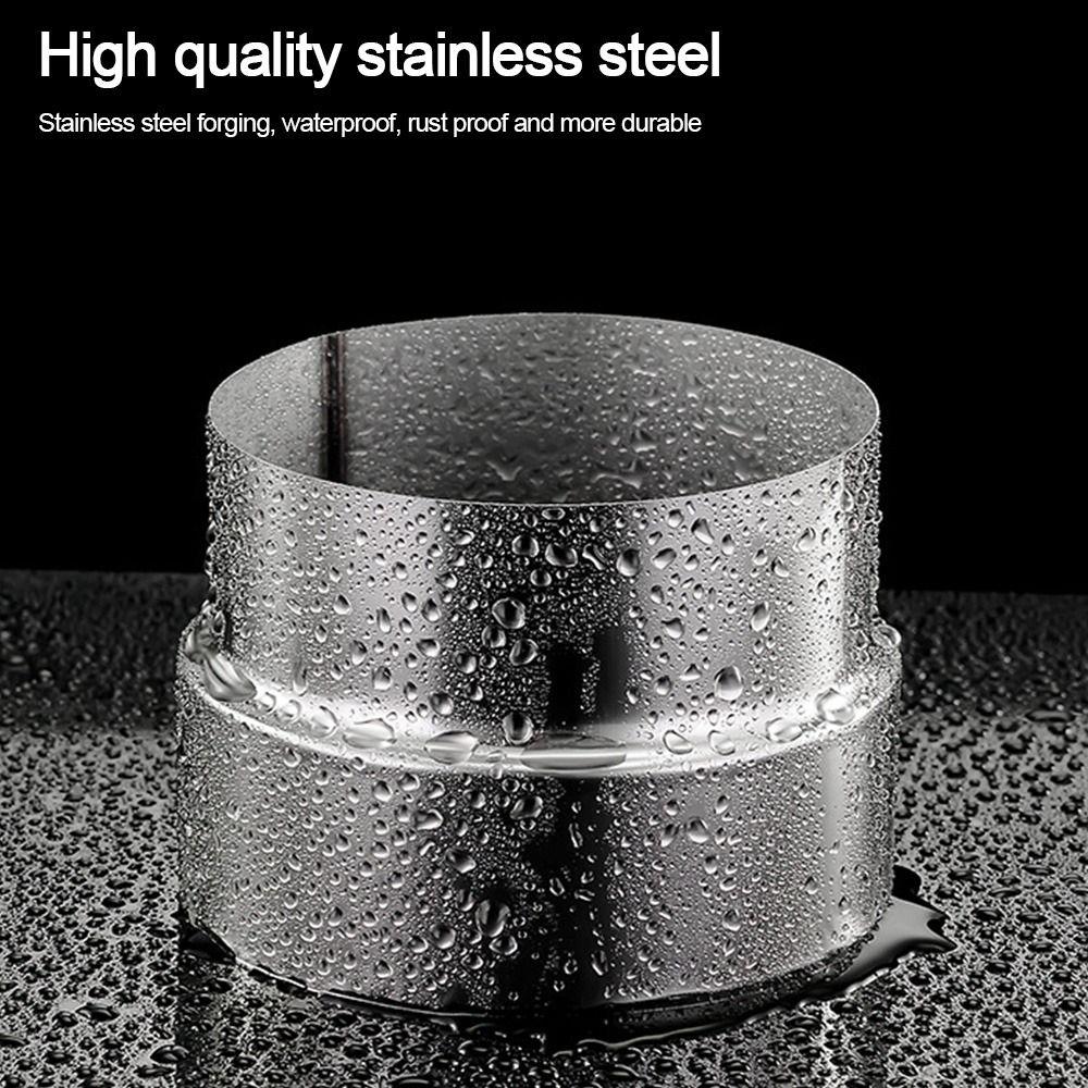 Stainless Steel Ventilation Pipe Fittings Multiple Sizes Ducting Connector