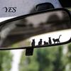 Personalized Car Decal Sticker, Waterproof PVC Self-adhesive Traceless Auto Decal, Five Cats Weatherproof Pattern Sticker for Fuel Tank Caps