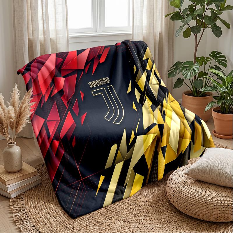 Juventus FC Theme blanket Soft Flannel Blanket Plush Throw Blanket Cozy Sofa Bed Blanket for Home Decor