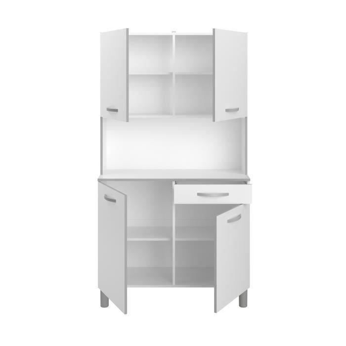 Kitchen Sideboard - White - Contemporary - 4 Doors - OSLO - L 101 Cm