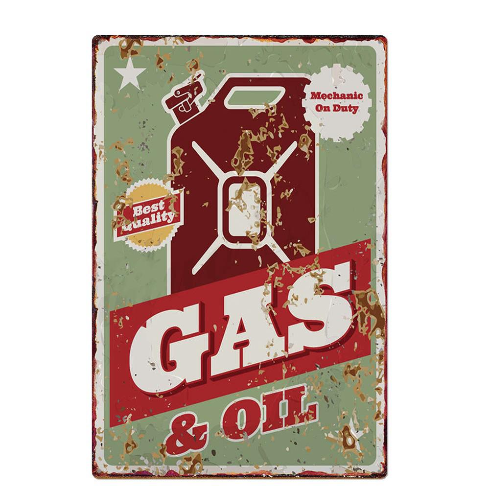 Tilpasset Retro Pin-up Jente Bilverksted Blikkskilt