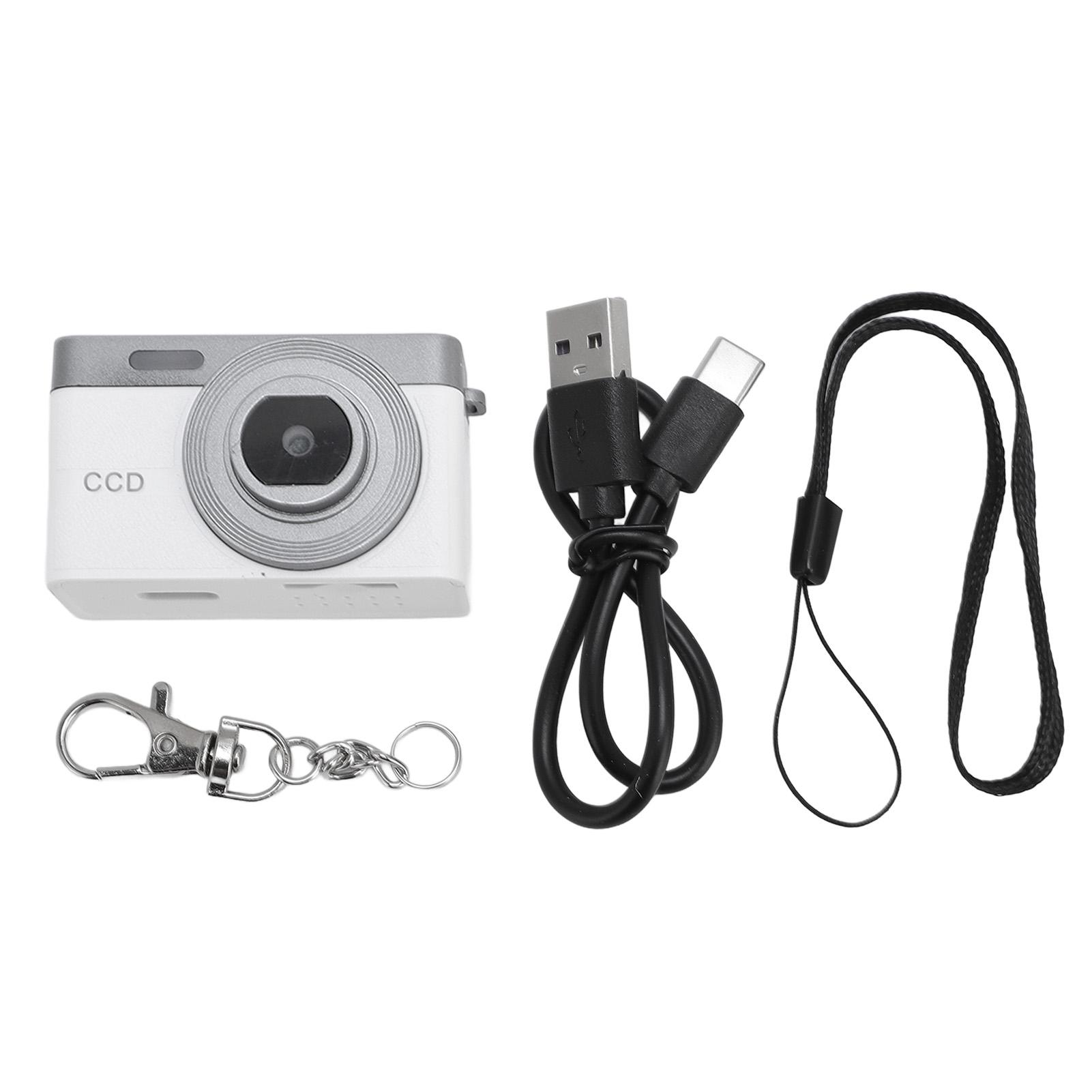

Keychain Camera 0.96 Inch Screen 1080P 12MP USB Charging Digital Camera with Lanyard for Campus 8GB