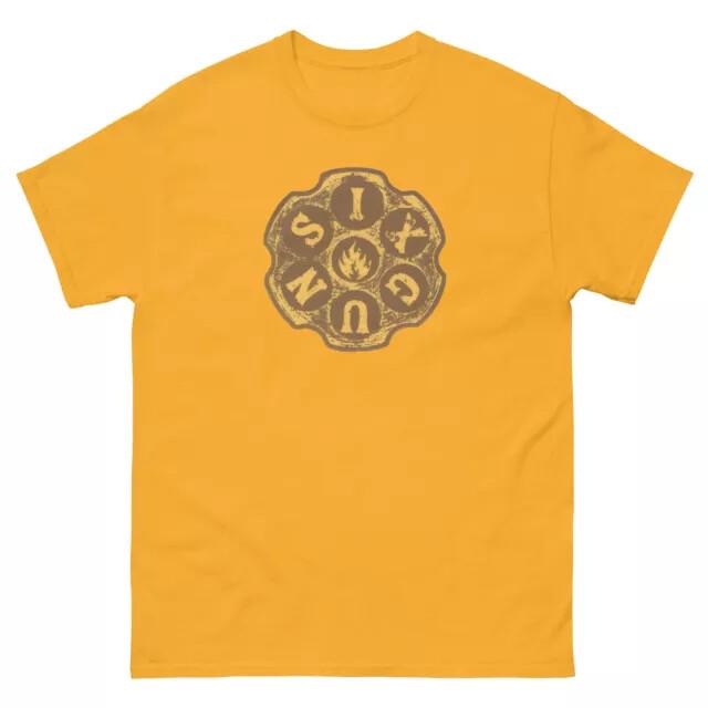 Six gun skate retro vintage 80s skater skateboarding t shirt design Unisex T-Shirt XXXXL