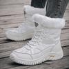 Winter Outdoor Travel Hiking Cotton Velvet Waterproof Non-slip Snow Boots Women's Fashion Flip Cotton Shoes