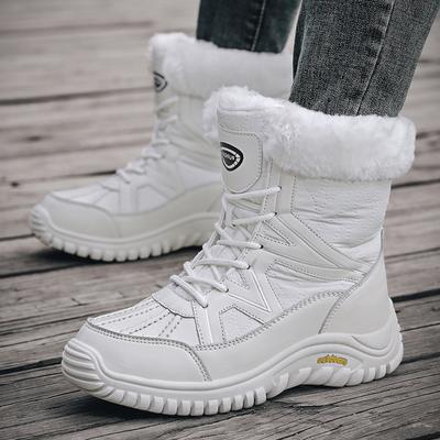 Winter Outdoor Travel Hiking Cotton Velvet Waterproof Non-slip Snow Boots Women's Fashion Flip Cotton Shoes