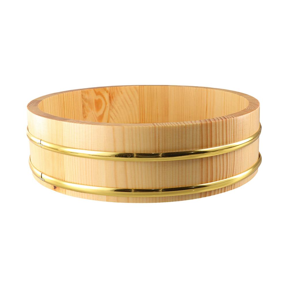 Creative Rice Sushi Bowl Bucket Tub Rustic Reusable Wood Box Multi-Function Exquisite Japanese Steamer Barrel