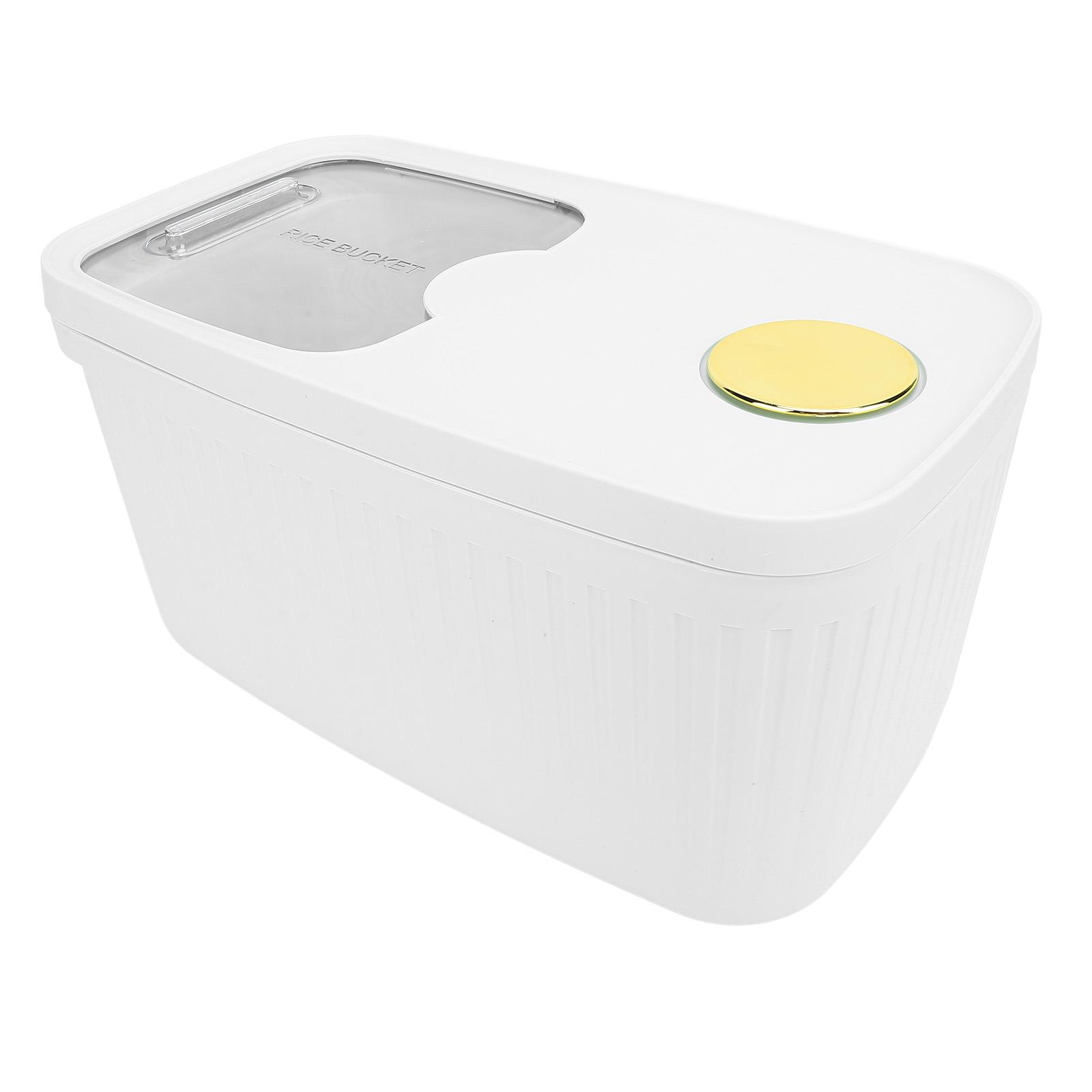 

Rice Container Airtight 22lbs Large Capacity Rice Storage Bin with Transparent Window for Flour Sugar Grains