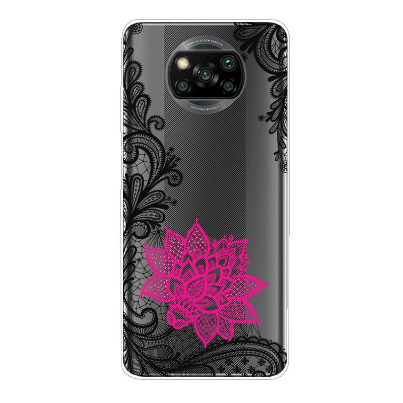 For Xiaomi Poco X3 NFC Case TPU Silicone Soft Cartoon Clear Case for Poco X3 Pro Phone Cover PocoX3 Pro Global Transparent Coque