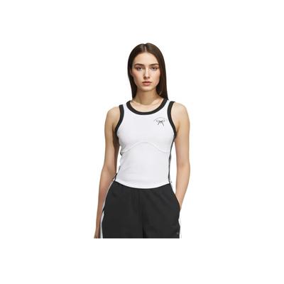 Round Neck Comfortable Breathable Skin-Friendly Soft Tank Top Women Tops White JY7620