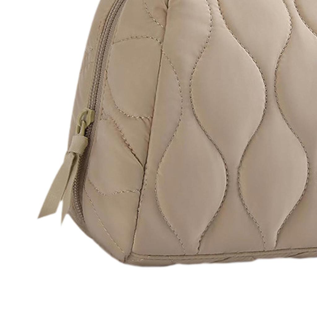 Bolsa de Almacenamiento Organizadora de Cosméticos para Maquillaje Bolsa Cosmética de Apertura Amplia Ligera Acolchada