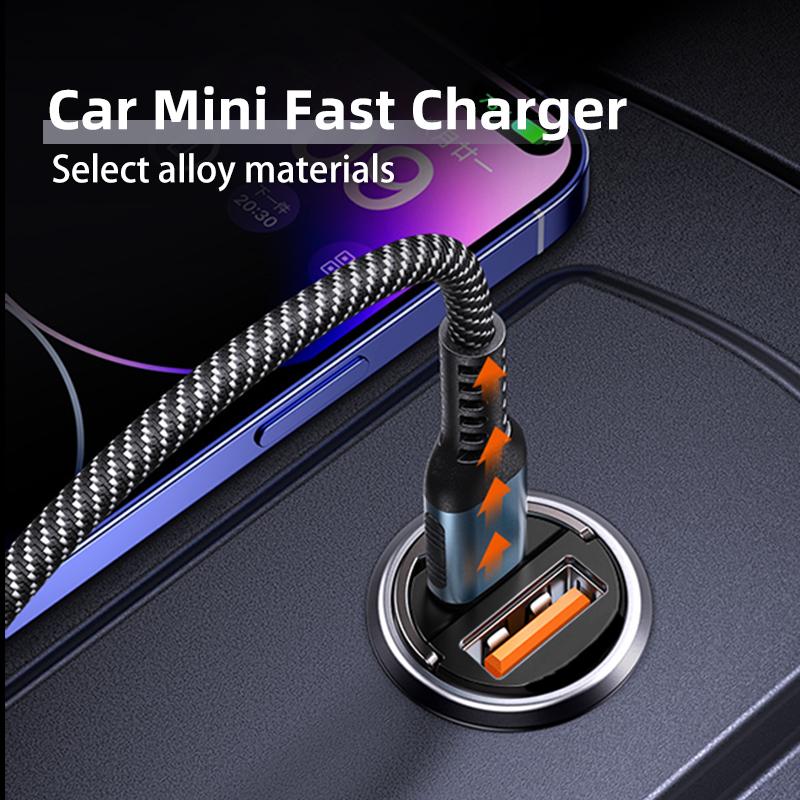 Car Cigarette Lighter Charger QC3.0 USB Type C Car Phone Fast Charging For Citroen C3 C4 C5 C1 C2 Berlingo Celysee Xsara Picasso
