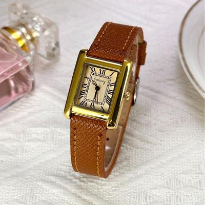 Orologio alla Moda con Quadrante Romano Orologio di Lusso da Donna da Polso al Quarzo con Cinturino in Pelle Orologio Dropshipping Reloj Mujer