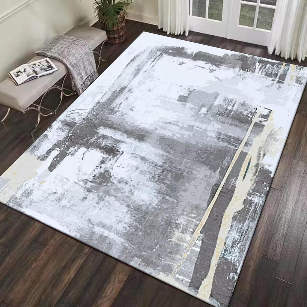 Modern Abstract Carpet Light Gray Carpets for Living Room Hall 200x300cm Large Area Rug Washable Bedroom Decoration Floor Mat