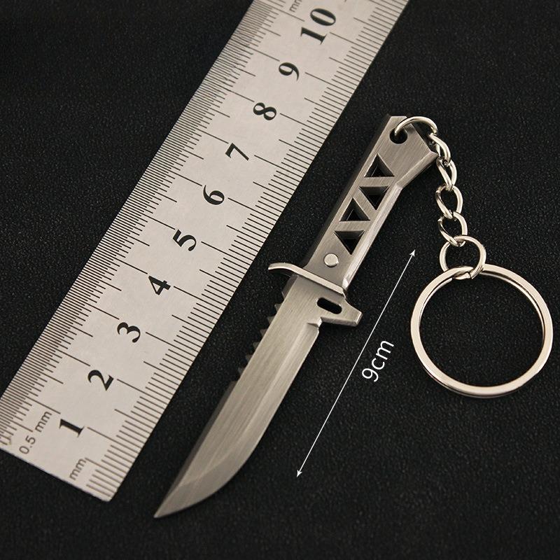 9cm Valorant Xenohunter Melee Weapon Keychain Model Accessorie Delicate Reaver Metal Sword Gifts Toys Crafts Collections Carry Mini Lightweight