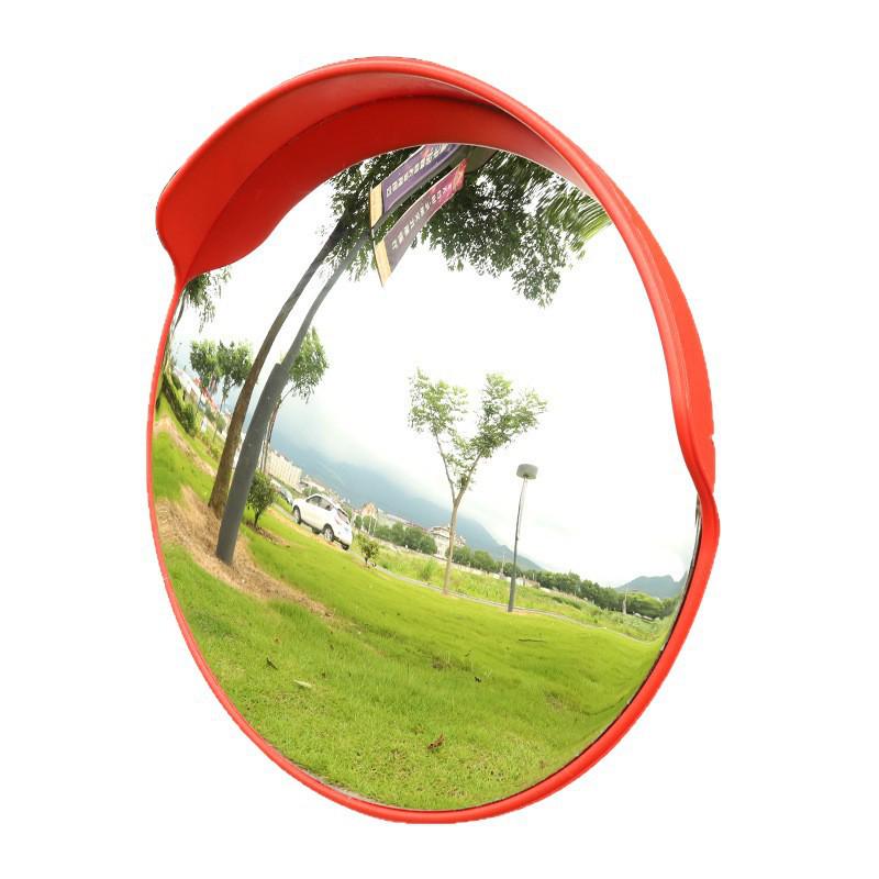 Wide-Angle Road Corner Traffic Mirror - Large Round Convex Reflective Mirror for Intersections