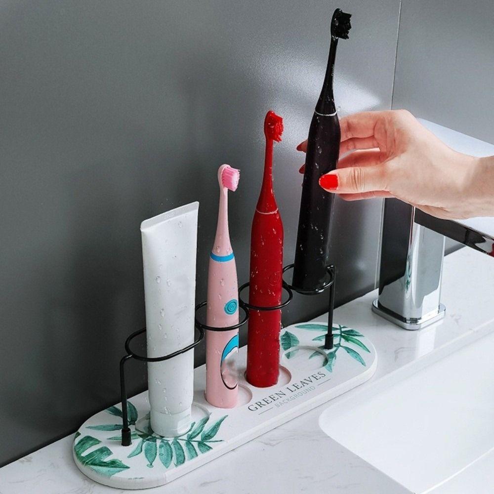 Fast Drying Countertop Rack Long Lasting Makeup Brush Organizer Toothbrush Holder  Travel