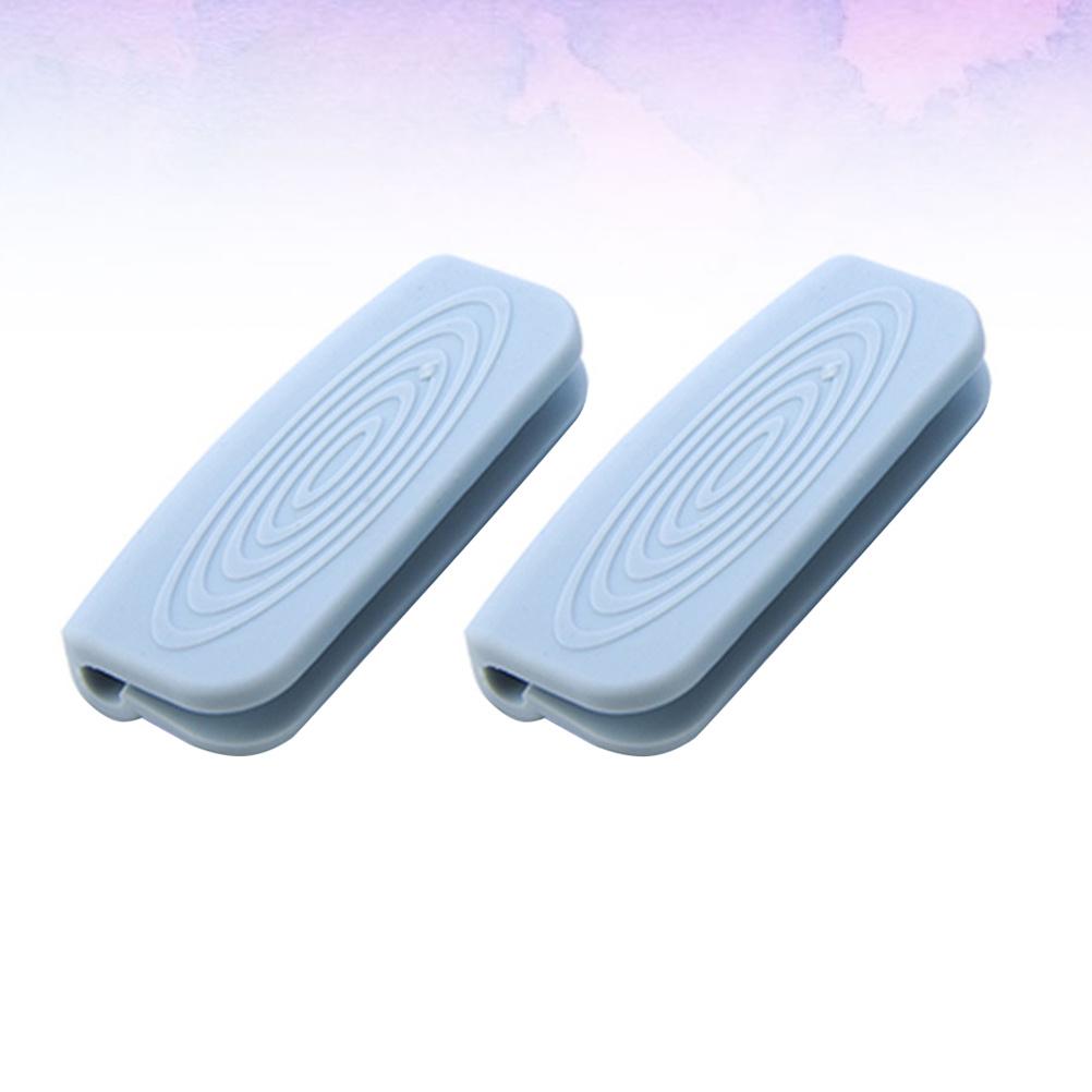 2Pcs Silicone Pot Handle Covers Heat Resistant Non-Slip Kitchen Protective Heatproof Safe Cooking Pinch Mitts for Wok Pan