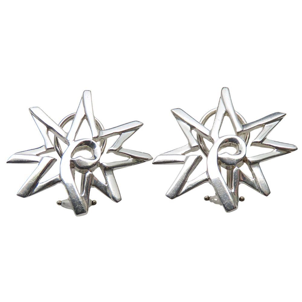 Used TIFFANY&Co. Earring Volume Star Silver925 7.8g Silver Paloma Picasso