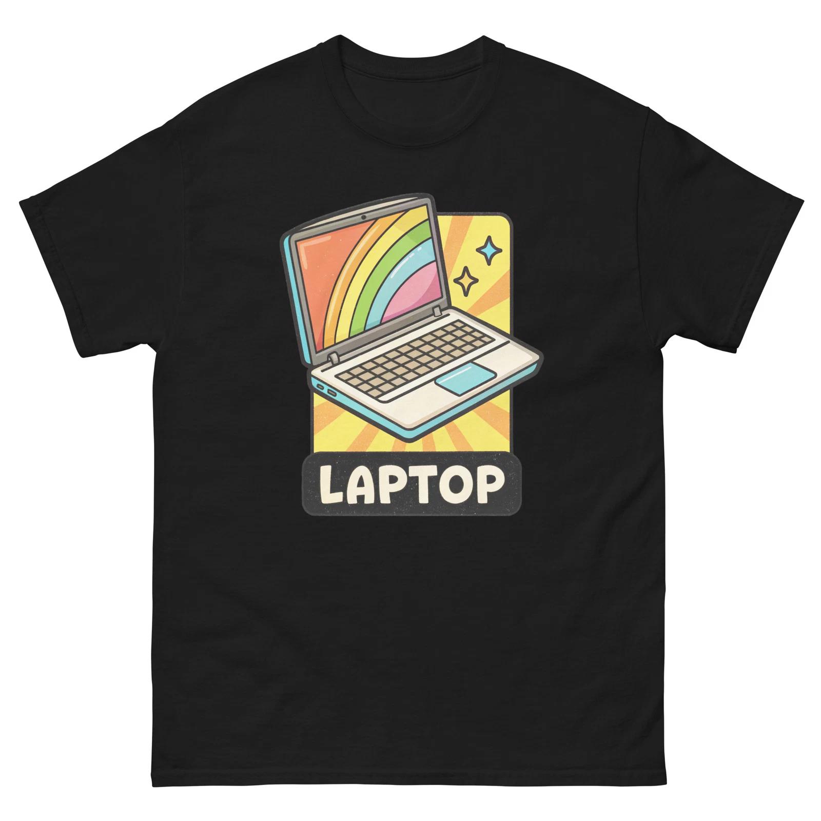 Laptop School Classroom Object Office Teacher T-Shirt XL