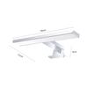 AC110 240V LED Mirror Front Light Bathroom LED Mirror Lamp Wall Cabinet Lights Double Row 10W Chromed Aluminum Modern