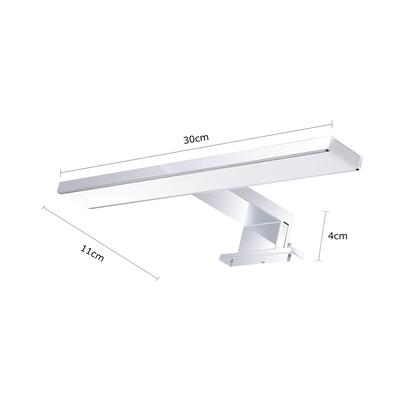 AC110 240V LED Mirror Front Light Bathroom LED Mirror Lamp Wall Cabinet Lights Double Row 10W Chromed Aluminum Modern