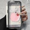 Küçük taze ins pudra Elma illüstrasyonlu iPhone17ProMax cep telefonu koruyucu kılıf 16/15 basit niş