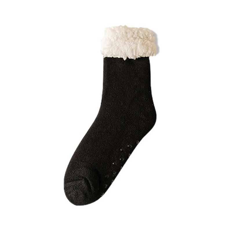 

Зимние рождественские плюшевые тапочки мужские носки удобные теплые носки средней длины теплые утолщенные домашние спальные мягкие нескользящие носки EU 37-45