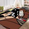 Funny Cartoon Mr. Bean Entrance Door Mat Washable Non-Slip Living Room Sofa Chairs Area Mat Kitchen Welcome Doormat