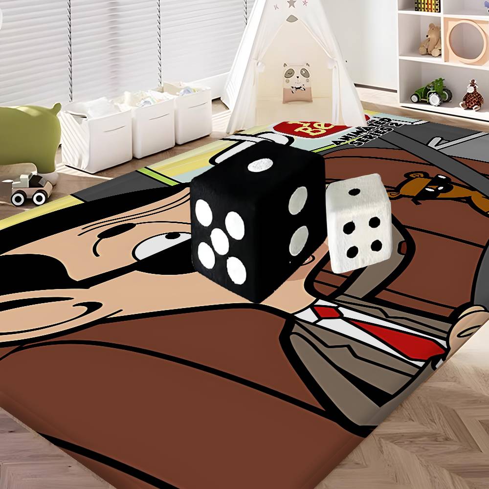 Funny Cartoon Mr. Bean Entrance Door Mat Washable Non-Slip Living Room Sofa Chairs Area Mat Kitchen Welcome Doormat