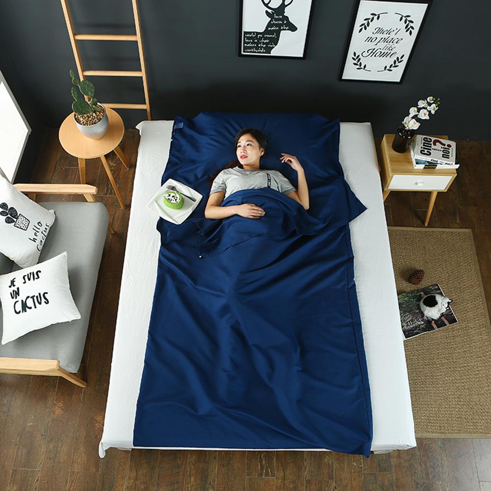 Outdoor Schlafsack-Inlett für Reisen Leichtes Schlafsack-Inlett Schlafsack-Inlett Outdoor Camping Hotel Reisebettwäsche