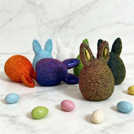 3D Printed Easter Egg Funny Easter Bunny Egg Desk Ornament Easter Basket Stuffers for Home Office Party Decor
