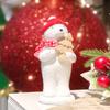 Christmas Bear Sculpture, Creative Festival Resin Statue Decoration, Christmas Gift, Bedroom and Living Room Festive Atmosphere
