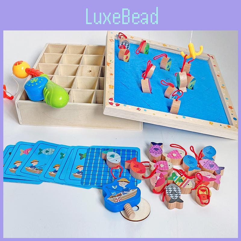 Wooden Memory Fishing Toy For Children Focus Development Interaction Parent