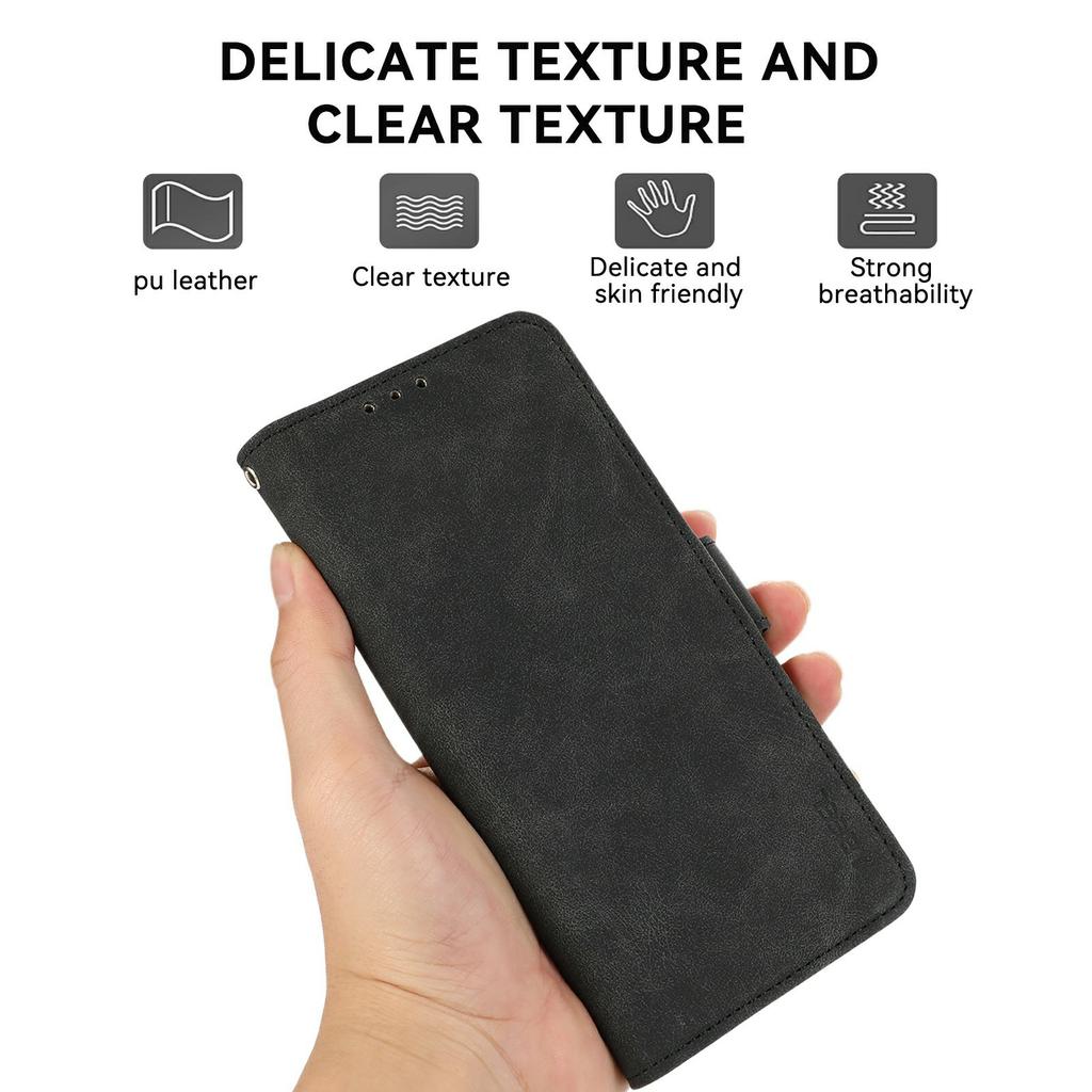 ABEEL For Samsung Galaxy S25 FE Case PU Leather Folio Stand View RFID Blocking Phone Cover