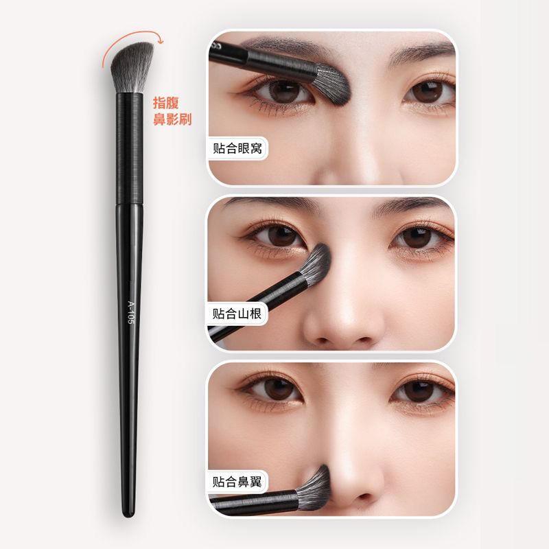 Soft Bristle Angled Finger Belly Nose Contour Concealer Highlight Makeup Brush