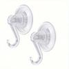 Heavy Duty Suction Cup Removable & Sturdy Hooks For Bathroom, Shower And Kitchen, Hanger For Towels On Glass Window & Door, Bathroom Accessories