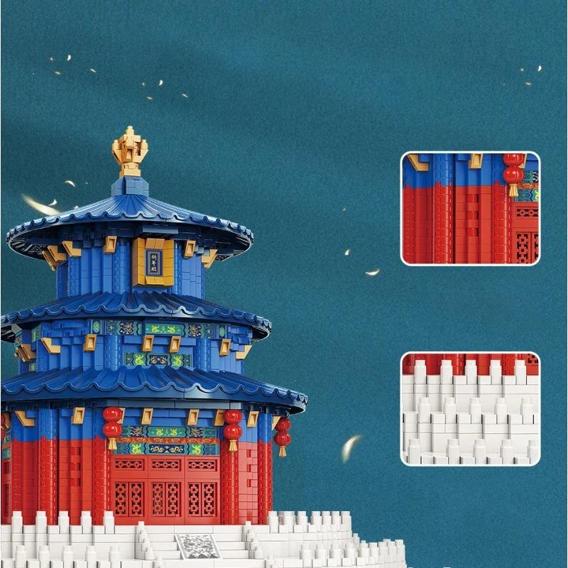 World Great Building Construction Barriers Beijing City Brick Toy Cheldren Gift Gift