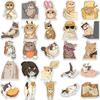 50 Cat Emoji Stickers: Creative Cartoon Decals for DIY Phone Cases, Water Bottles, and Notebooks